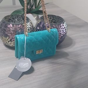 Blue green & gold pocketbook